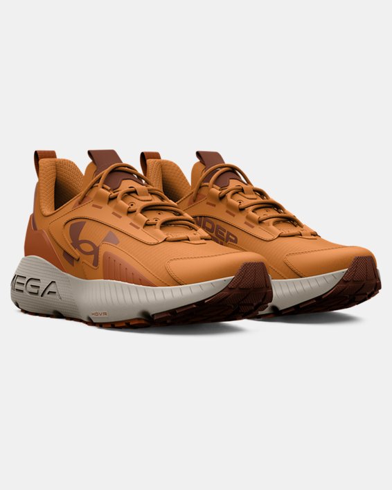 Unisex UA HOVR™ Mega 2 MVMNT Sportstyle Shoes, Orange, pdpMainDesktop image number 3